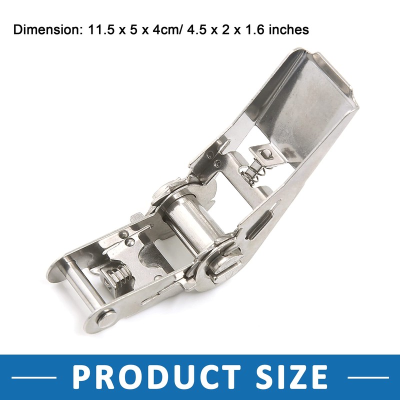 A ABSOPRO Stainless Steel Ratchet Buckle for 25mm Width Tie