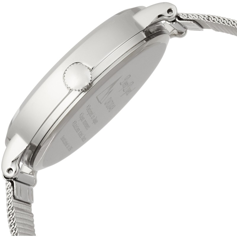 Fieldwork QKD048 Analog Classy Metal Band Mesh Men's Wristwatch, Silver,