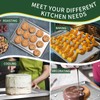 Baking Sheet with Cooling Rack Set(2 Baking Pans+2 Baking Racks),