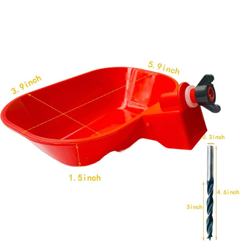 6 Packs Large Automatic Chicken Waterer Cups Chicken Water Cups