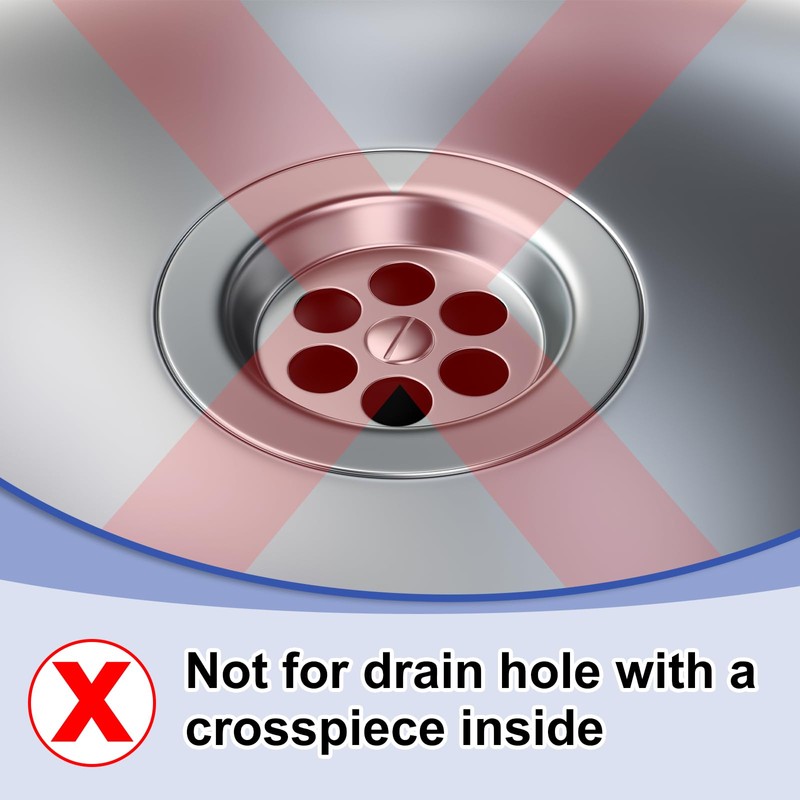 sourcing map Hair Strainer, 304 Stainless Steel Shower Drain Strainer