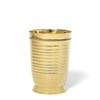 HANDTECHINDIA Pure Brass Glass Tumbler 250 ML with Beautiful Design,