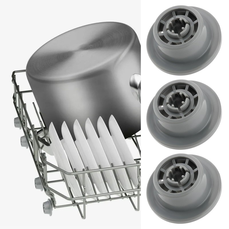 ECSiNG Pack of 8 Dishwasher Lower Basket Wheels with Axles