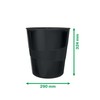 Leitz Waste Paper Bin, 15L Capacity, 100% Recyclable, Blue Angel