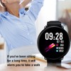 K1 1.3Inch Heart Rate Sleeping Monitor IP68 Waterproof Smartwatch(Black Gray)