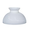 B&P Lamp® 10" Opal White Swirl Ribbed Student Lamp Shade