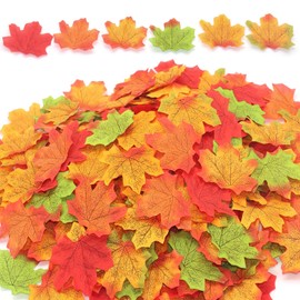 Autumn Maple Leaves Decorations 300 Pcs Fake Autumn Fall Leaves Artificial Faux Maple Leaf for Decoration Thanksgiving Crafts