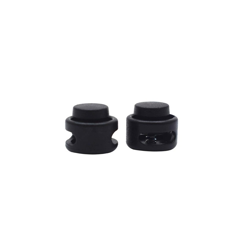 KEEJEA Cord Lock Toggles Black Plastic Stopper Mini Size 11.5mm