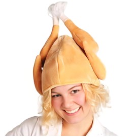 Novelty Christmas Hat Funny Xmas Hat Turkey Hat Costume Christmas Reindeer Hat Secret Santa Hat Christmas Party Headwear Christmas Fancy Dress Accessories Crazy Wacky Hat Gifts for Thanksgiving Xmas