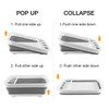 Collapsible Dish Drying Rack Portable Dinnerware Drainer Organizer for Kitchen