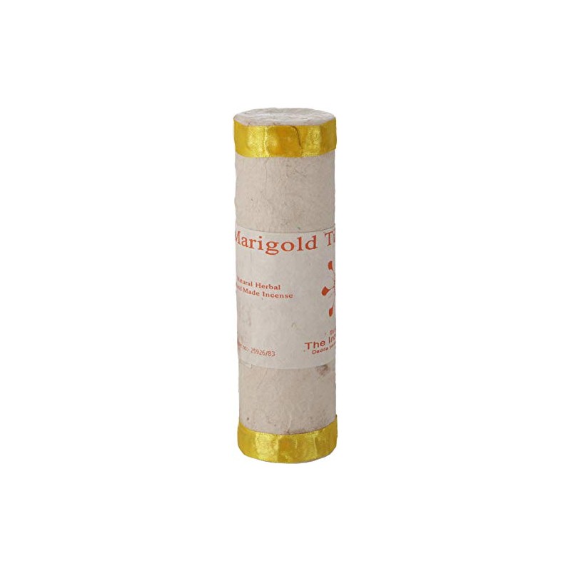 GURU SHOP Tibetan Natural Incense Sticks - Marigold, Beige, 12