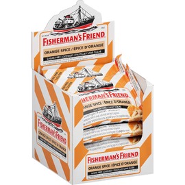 Fisherman’s Friend – Sugar Free Orange Spice | For Temporary Relief of Cough & Sore Throat | 8 Packs of 22 Lozenges (176 Total Count)