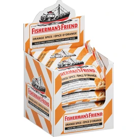 Fisherman’s Friend – Sugar Free Orange Spice | For Temporary Relief of Cough & Sore Throat | 8 Packs of 22 Lozenges (176 Total Count)