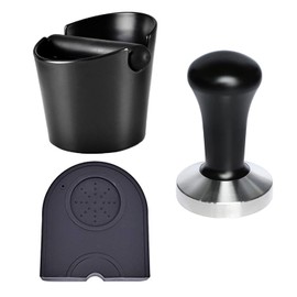 YTUGIL Knock container for portafilter/tamper mat/coffee grounds coffee tamper, tee container for your barista accessories, coffee grounds tee container, coffee gift