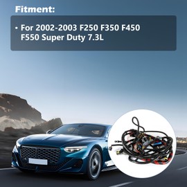 INGKAN F81Z12B637FA Wiring Wire Harness Fits for 2002-2003 F250 F350 F450 F550 Super Duty 7.3L Powerstroke Diesel Auto Engine Wiring Harness F81Z-12B637-FA Aftermarket Parts