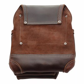 TradeSmith TS5236- 7 Pocket Top Grain Leather Tool Pouch