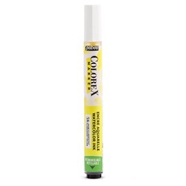 Pébéo - Colorex Neon Yellow Ink Marker - Colorex Ink Watercolour Pebeo - Neon Ink, Velvet Reproduction - Multitool - Marker - Neon Yellow