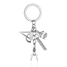 Architecture Gifts for Students Architectural Engineering Gift Keychain for Women Men Architectural Engineer Graduation Gift for Her Him Son Daughter Architect Gifts for Dad Mom Architects Keychain