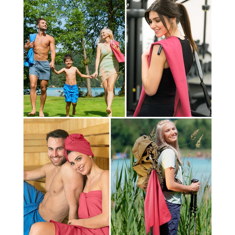 Fit-Flip Swimming towel - fast drying microfibre beach towel -