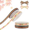 3/8 Inch Fall Ribbons Autumn 2 Rolls 20Yards Ribbon Rolls
