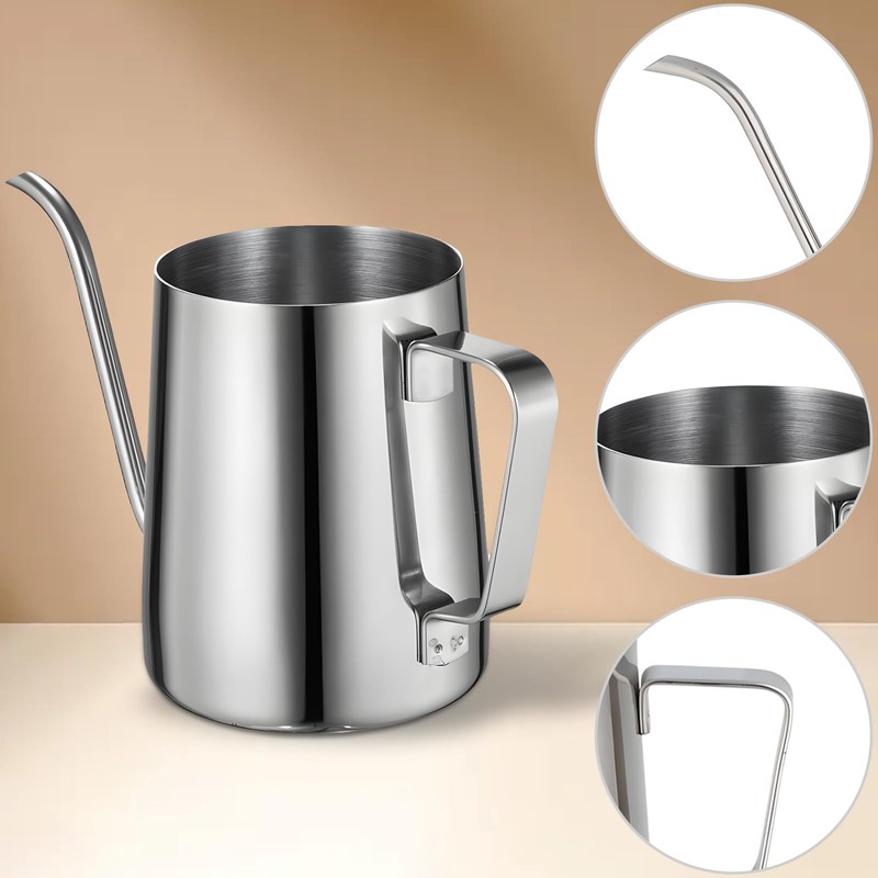 Coffee Pot, Stainless Steel Coffee Pot with Gooseneck Spout, Tea