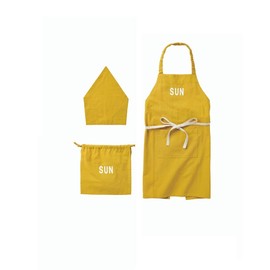 REP Notebook Kids Apron + Bandana + Drawstring Set, Yellow