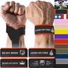 TECEUM Lifting Wrist Straps with Neoprene Padding Support – Black