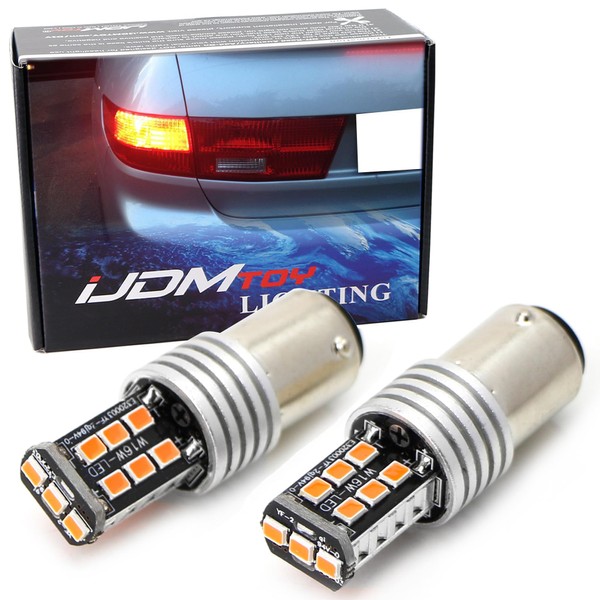 iJDMTOY Strobe/Flashing Featured Red 15-SMD 1157 2357 7528 P21/4W Replacement