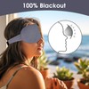 Halenmou Sleep Mask for Side Sleepers,100% Light Blocking, Adjustable -