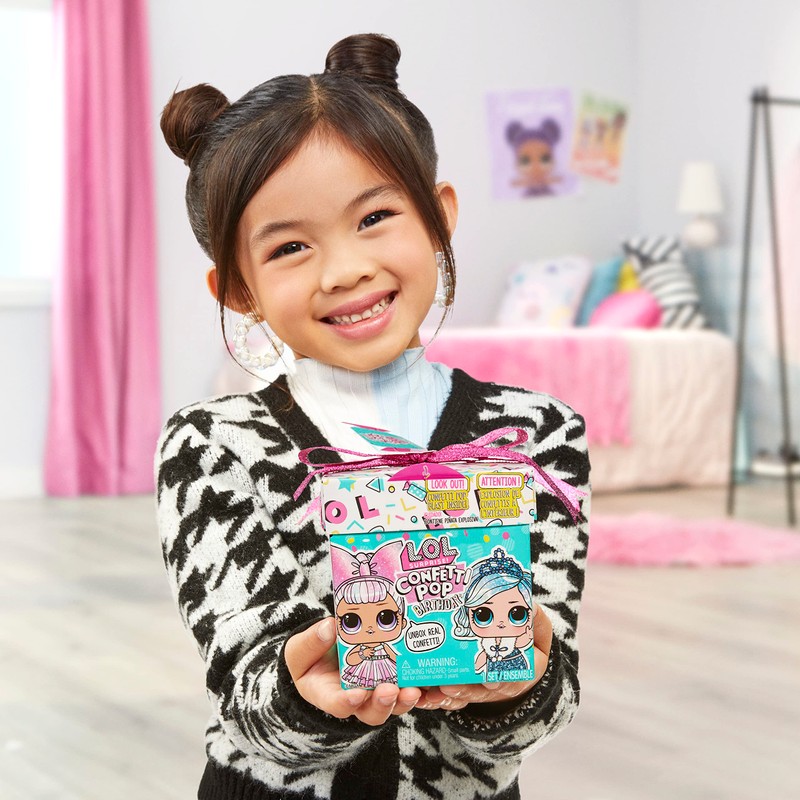 L.O.L. Surprise! Confetti Pop Birthday Doll with 8 Surprises -