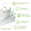 Waterproof Mattress Protector Single Size 90 x 200 cm 100%