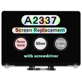 Screen Replacement for MacBook Air M1 2020 A2337 EMC 3598 LCD Display Retina Full Assembly 13.3" 2560x1600 (Rose Gold)