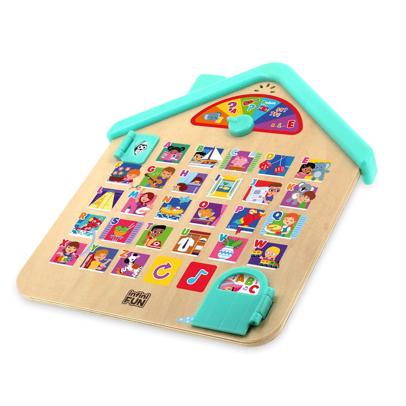 InfiniFUN My House Abécédéaire Wooden Educational Toy for Children from