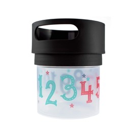 Munchie Mug Spill Proof Snack Cup Black, 12 Ounce jar, Made in The USA