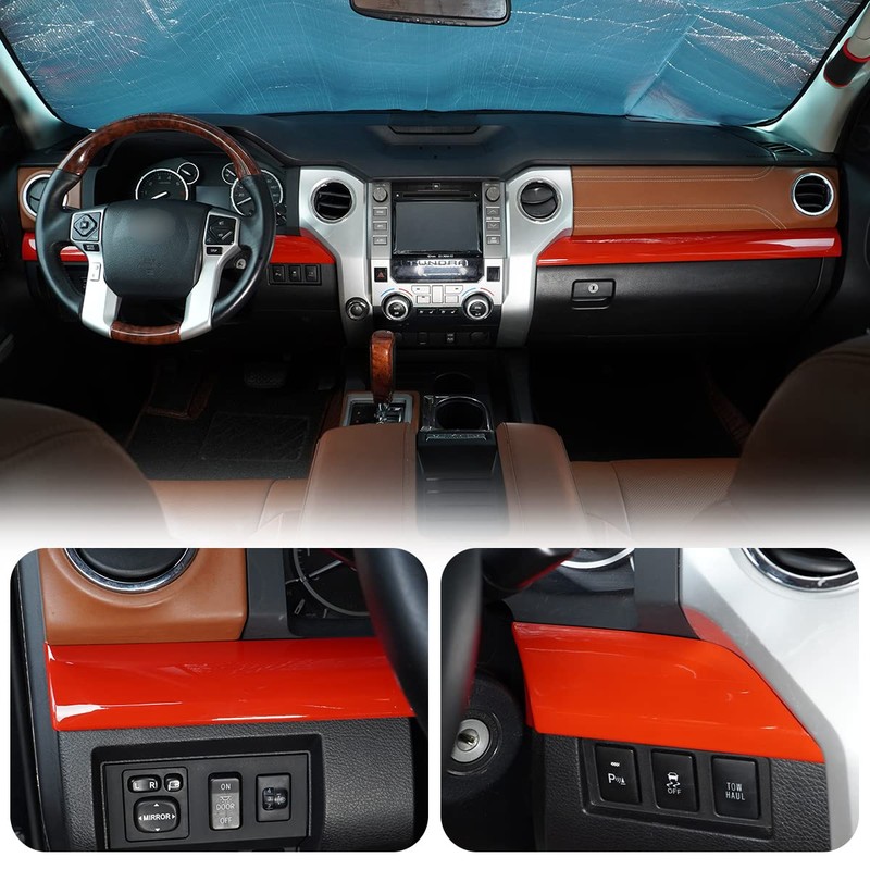 LLKUANG Central Control Dashboard Panel Decorative Panel Cover Compatible with