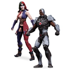 DC Collectibles Injustice Cyborg vs. Harley Quinn Action Figure by DC Collectibles