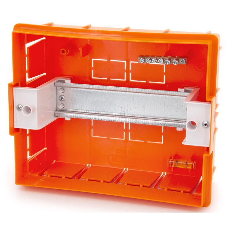 Fuse Box Distribution Box with Spirit Level Flush-Mounted Small Distributor