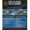 BUILDINGSIGNS.COM Food Allergies Sign (Aluminium-Rus
