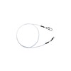 PetrisCatch Set of 5 Fluorocarbon Leaders with Carabiner for Pike,