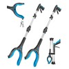 Kekoy 32'' 2-Pack Litter Pickers for Adults, Extra Long Portable