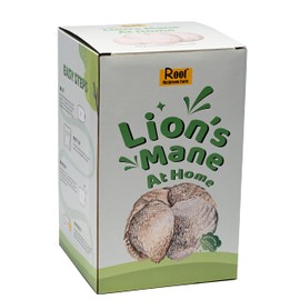 Root Mushroom Farm Lion's Mane Grow Kit (one kit), 3.2 Pound Log