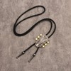 COOLLA Guitar Bolo tie Rodeo Cowboy Leather Necktie Western Bolo