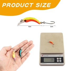 8-Piece Fishing Spoon Set, Fishing Trout Wobbler Set, Spinner Bait, Multicoloured Spinner Fishing Spoon Bait, Trout with Single Hook for Use in Freshwater, Salt Water, Trout, Perch