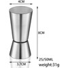 5 Pcs 25ml/50ml Spirit Measure, Stainless Steel Jigger Dual Spirit