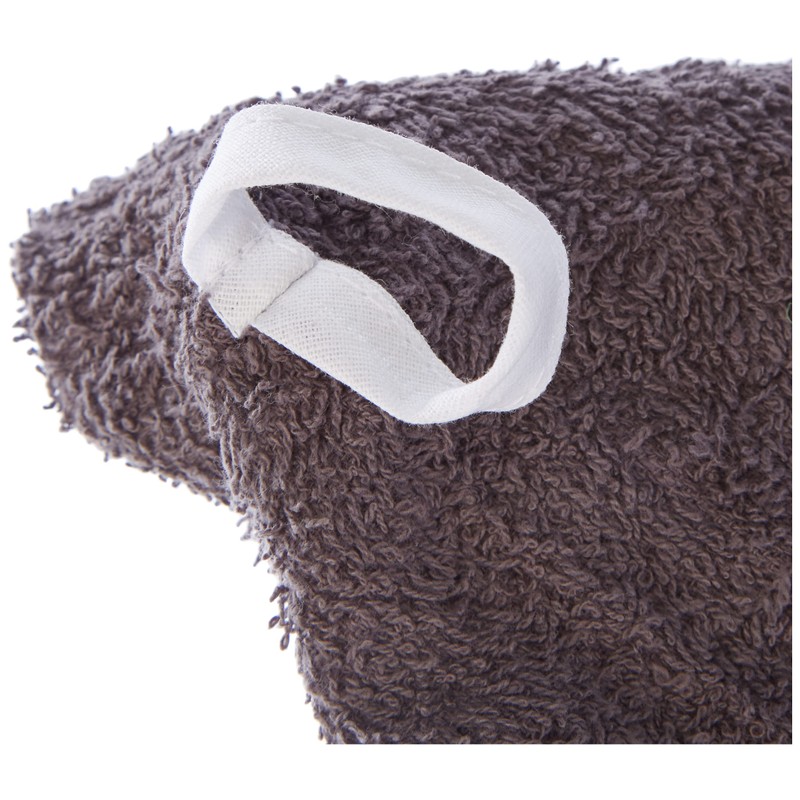 Douceur d'Intérieur Round Hand Towel (0) Embroidered Terry Towells, Anthracite,