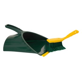 Novaliv Dustpan Jumbo Claw Set 2-Piece Set Plastic Green Yellow Curved Bristles Dustpan Hand Brush (Dustpan Claw Brush, 1)