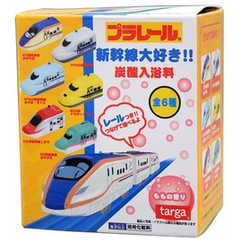Targa Plarail Shinkansen Love Carbonated Bath Fee (1 Piece), Includes Vehicle + Rail, Bath Additive