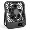 100-Speed Ultra-Quiet Desk Fan for Sleeping, 6.8" Rechargeable Portable Fan