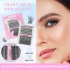 FONXJE DIY Lash Clusters Kit for At-Home Eyelash Extensions |