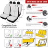 FUIBENG Western Aztec Cow Automotive Seat Cover Full Set Car